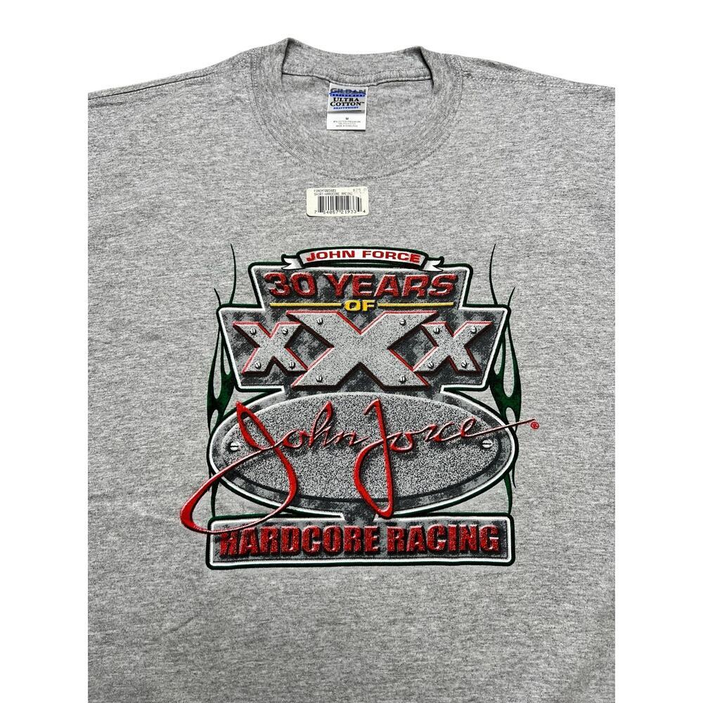Vintage John Force 30 Years of HardCore Drag Racing Hot Rod Graphic T-shirt M - Picture 5 of 9
